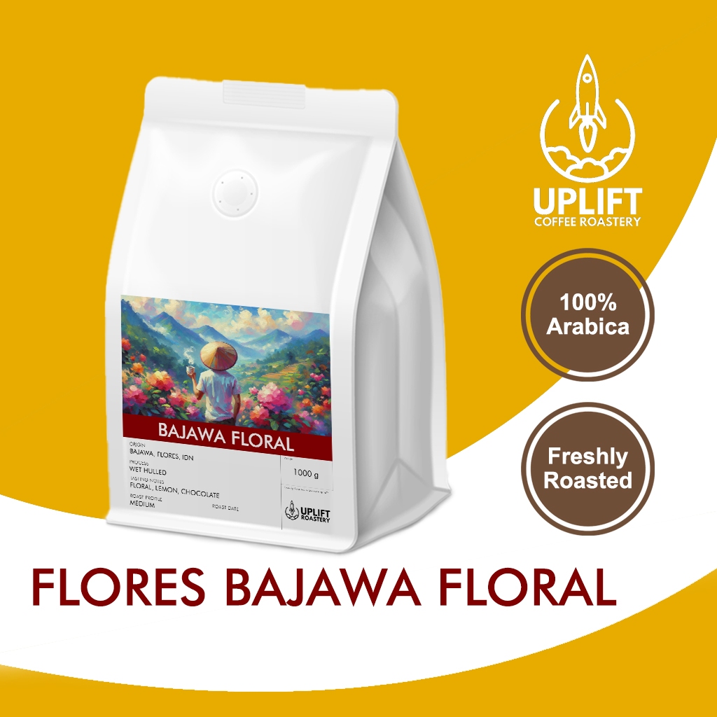 

Arabika 1kg Flores Bajawa Floral - Coffee Kopi Arabica Single Origin Roasted Roast Biji Beans Giling