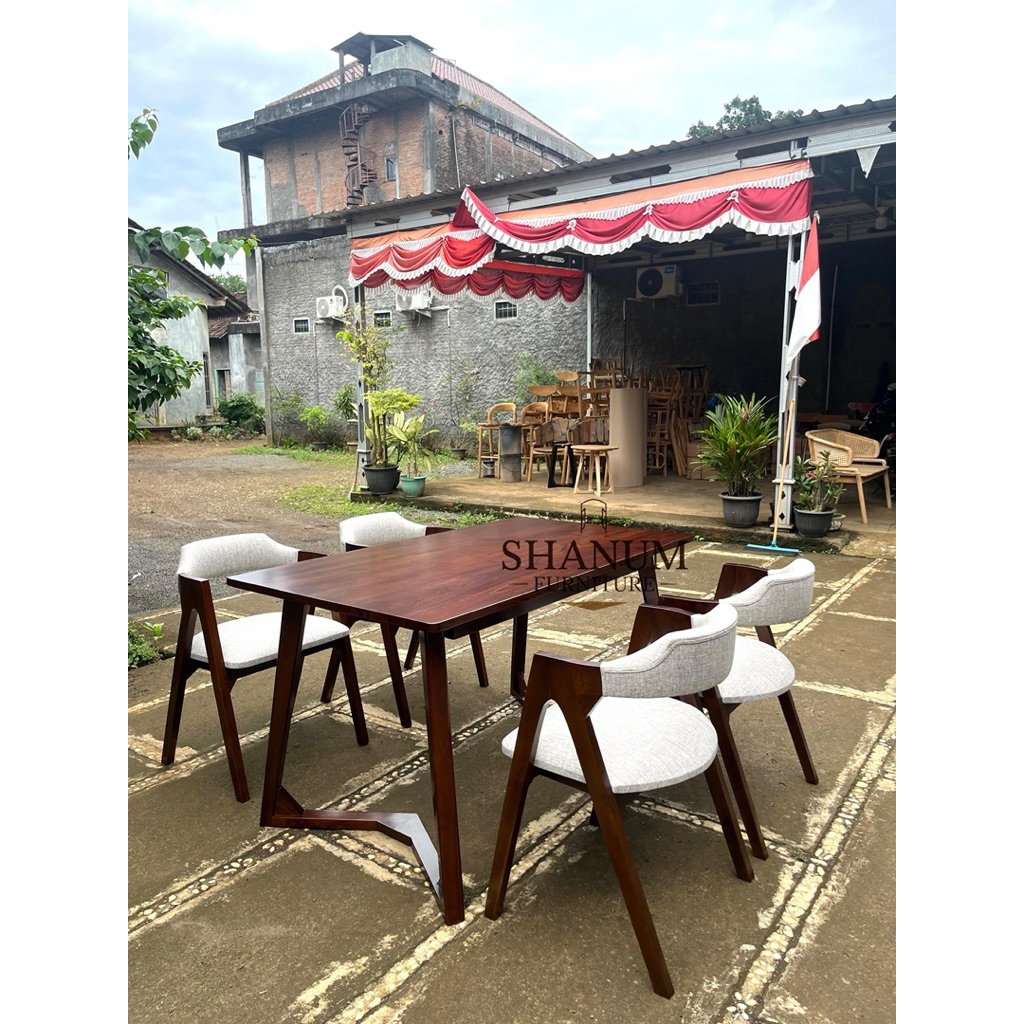 kursi makan minimalis kursi heroshima a set kursi meja cafe kursi meja makan sandaran