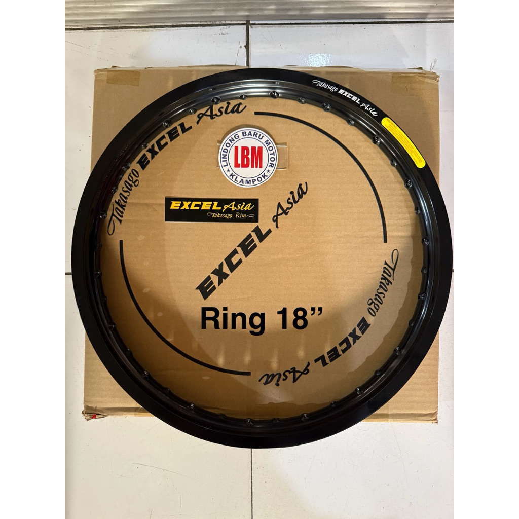 VELG VELK TAKASAGO EXCEL ASIA 160 185 215 RING 18 HITAM GLOSY