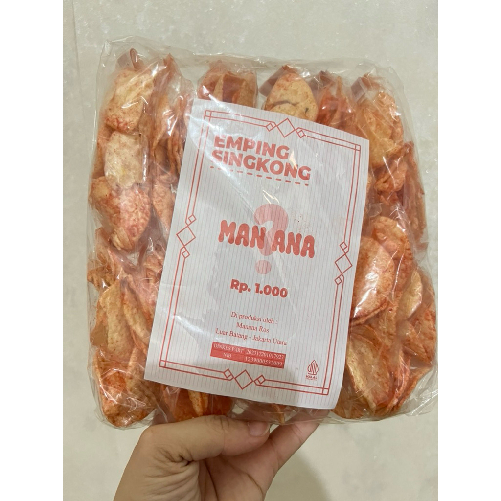 

Emping singkong Man Ana 1 pack isi 12 bungkus