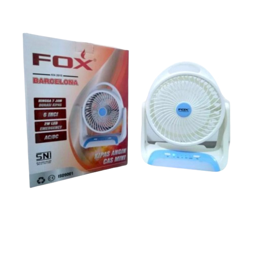 Fox Kipas Angin Charge 6" KN-2815 Portable AC/DC