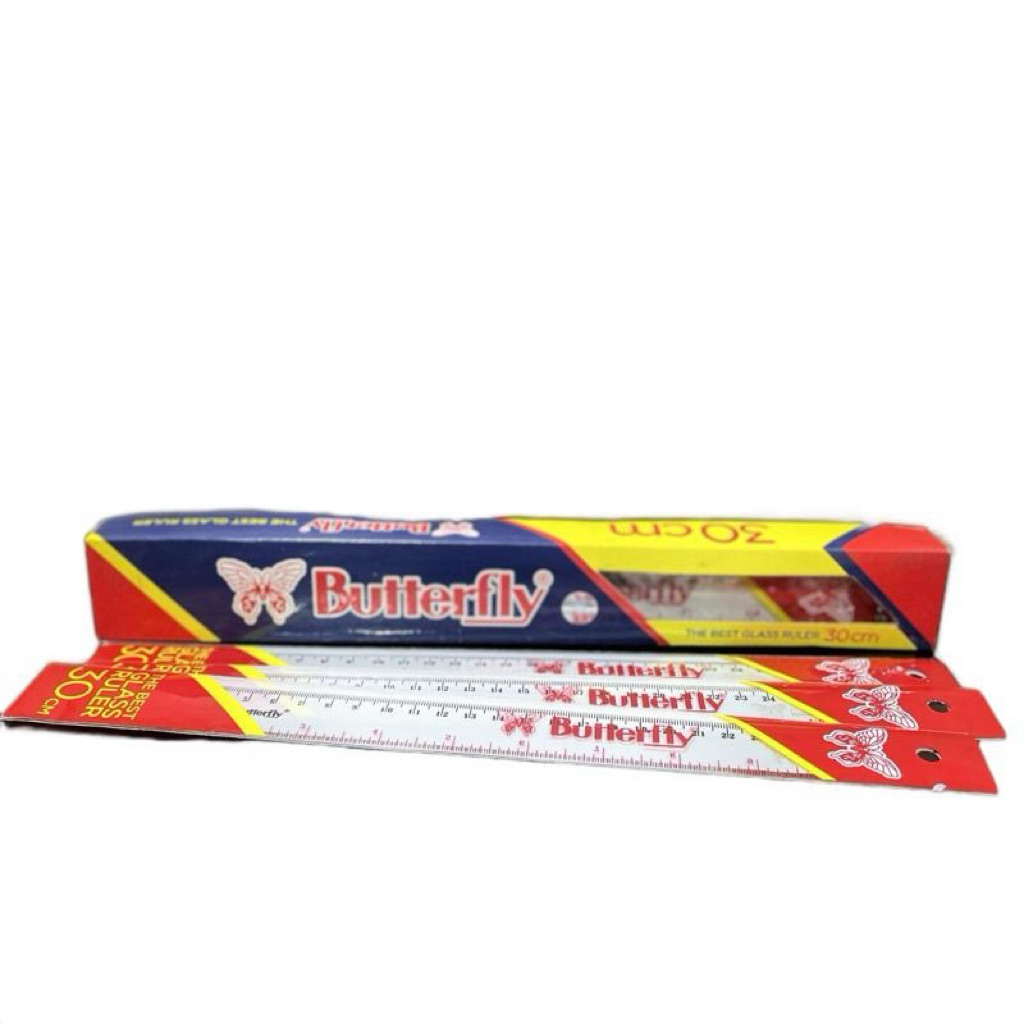 

Penggaris Plastik Butterfly 30 CM