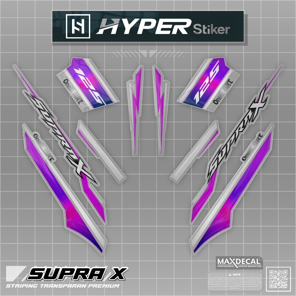 STRIPING TRANSPARAN SUPRA X LAMA/STIKER VARIASI SUPRA X 125 KEREN SIMPLE TRANSPARAN