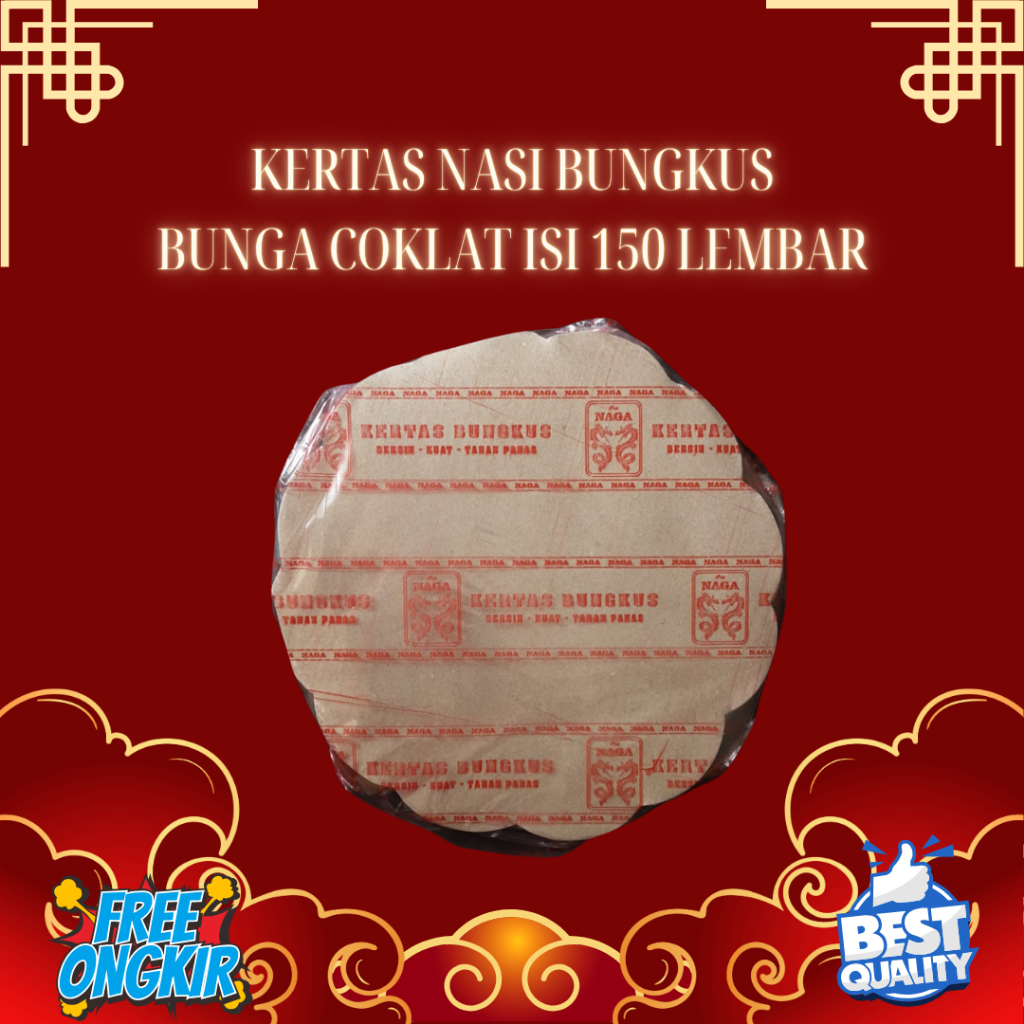 

FREE ONGKIR (1 PACK) Kertas nasi Bunga | Kertas Bulat - Kertas Piring - tatakan nasi