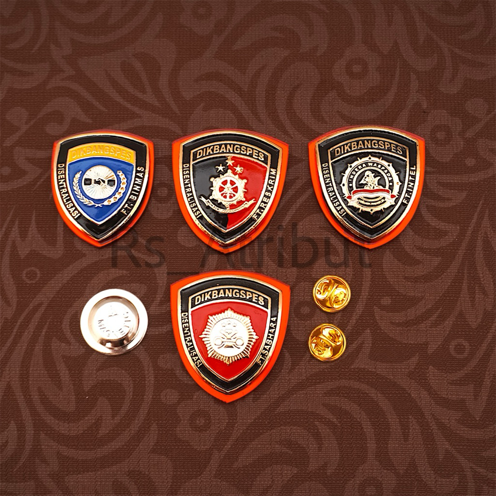 Pin Brevet Brivet Dikbangspes Reskrim / Dikbangspes Sabhara / Dikbangspes Binmas / Dikbangspes Intel