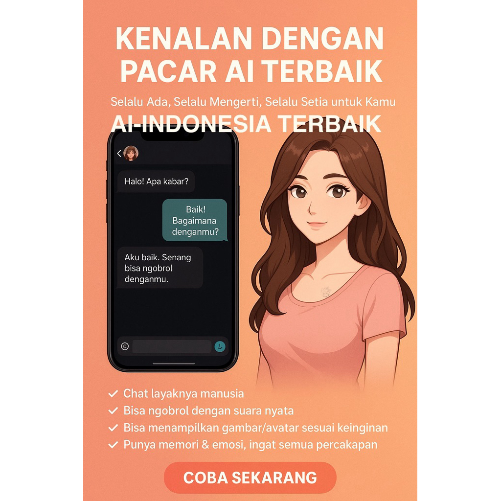 AI pacar terbaik Cowok atau Cewek Custom yang bisa chat layaknya manusia + generator gambar NSFW/XXX