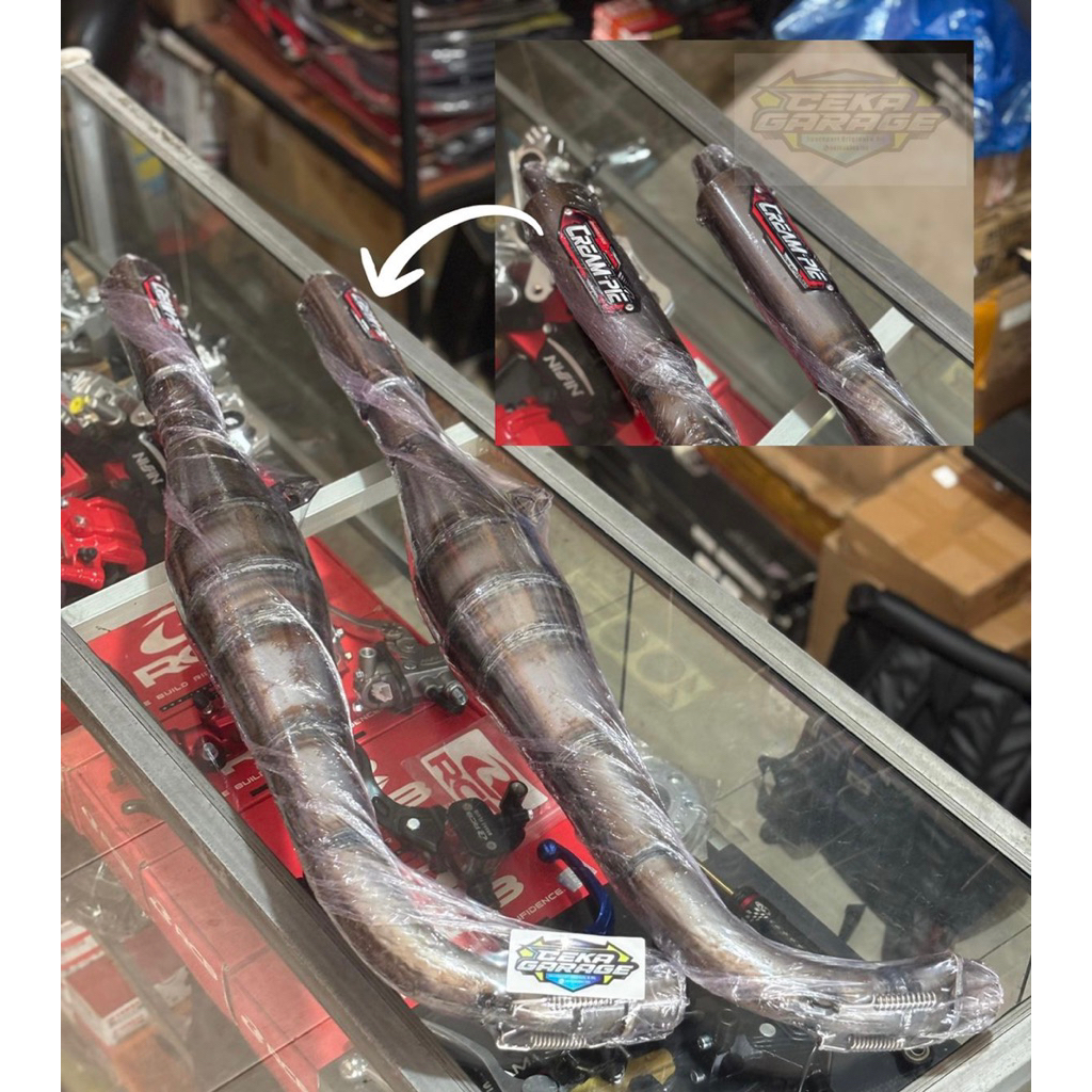 Knalpot CREAMPIE F1ZR FIZ Balap Drag 3v3 Asli