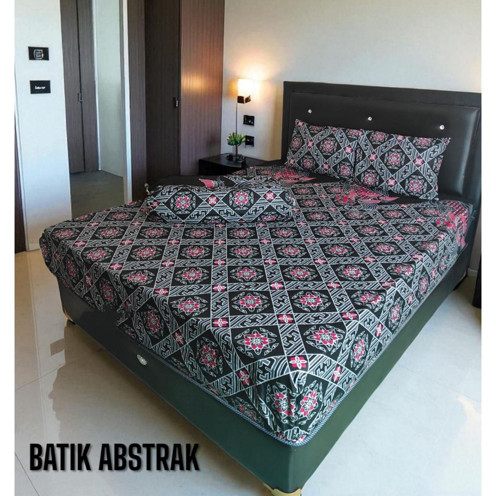 Sprei Batik Jumputan Anti Geser 180x200 Cm