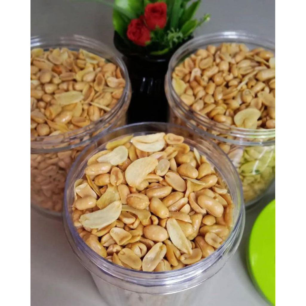 

kacang bawang gurih kemasan toples rasa original kekinian
