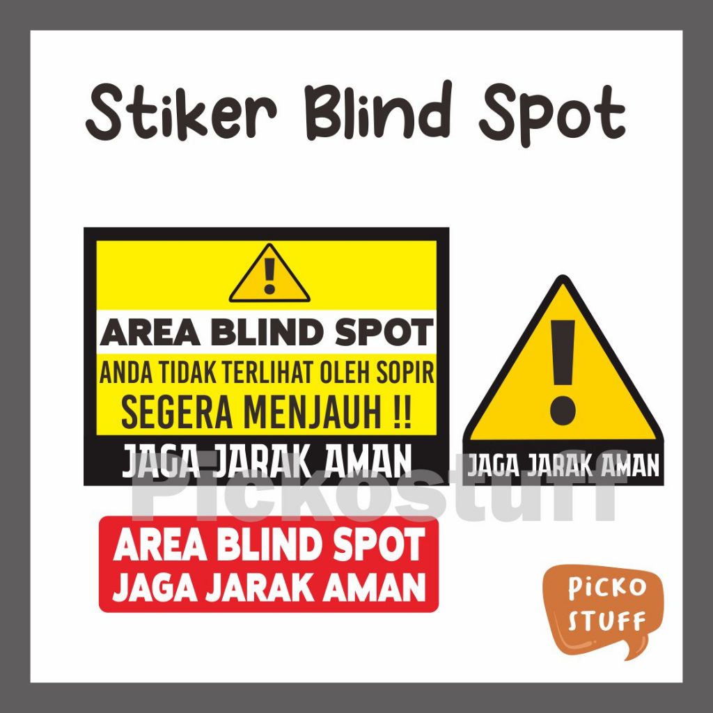 

STIKER BLIND SPOT TRUK / PICKUP