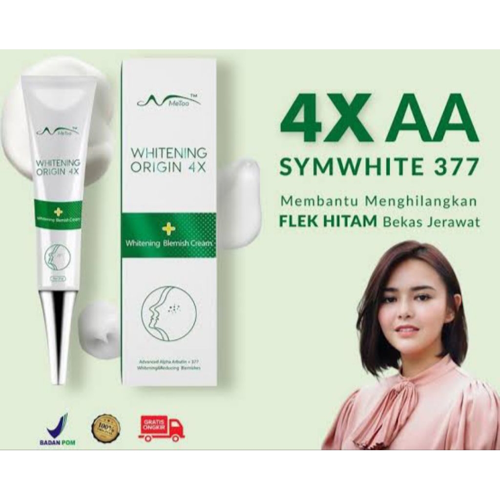 Metoo whitening origin 4x blemish cream 20g