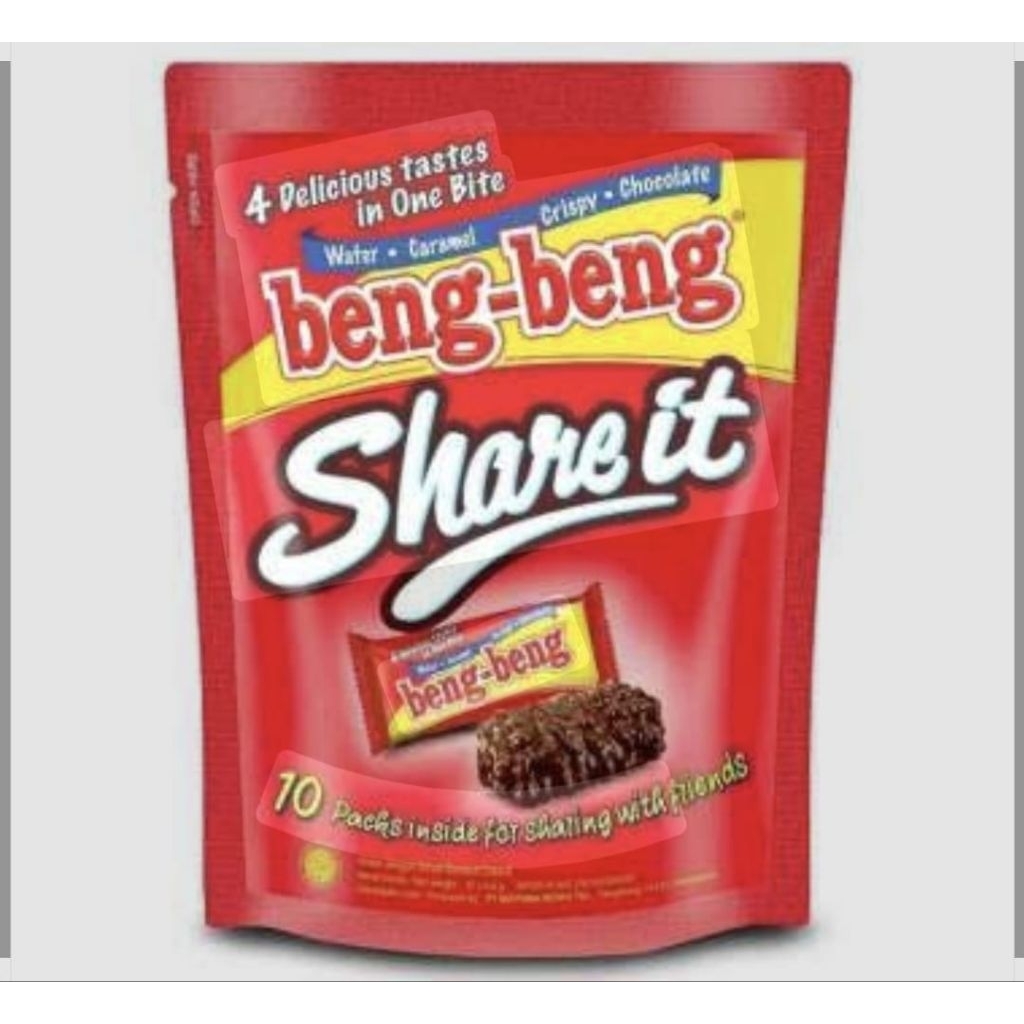 

Beng - Beng Share It Wafer Rice Crispy Cokelat 10 x 8g