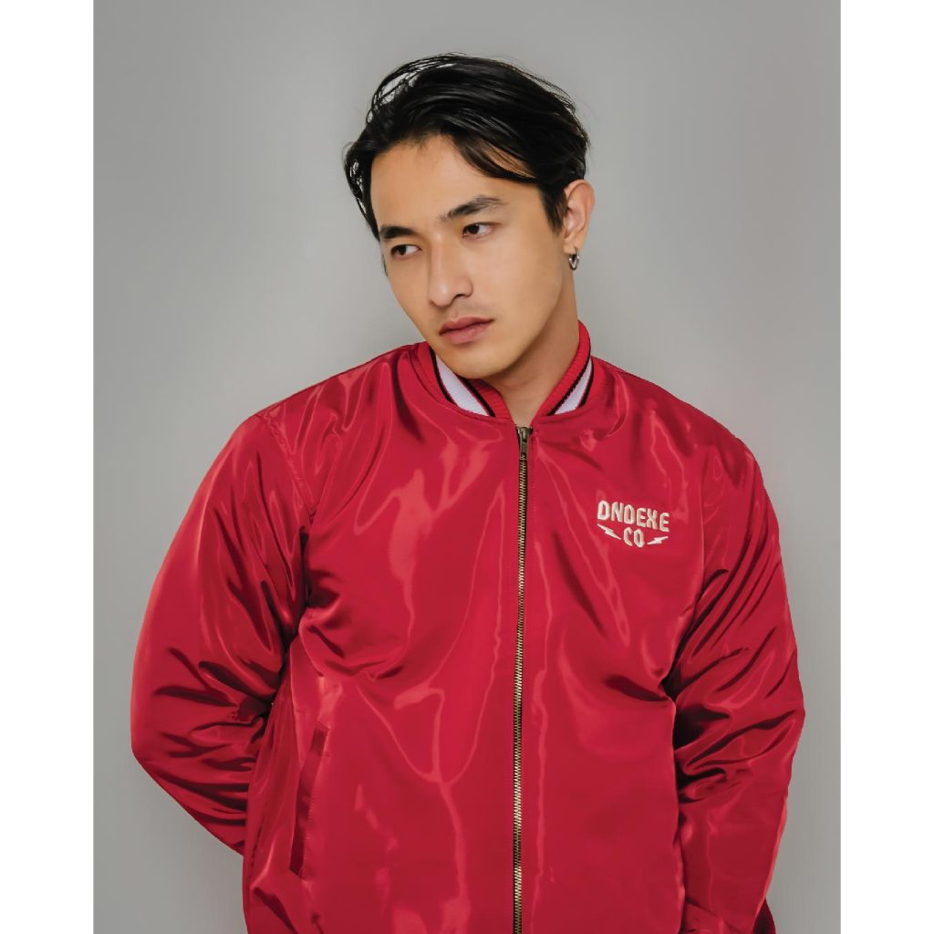DND EXE Jaket Pria Bomber Daze Red