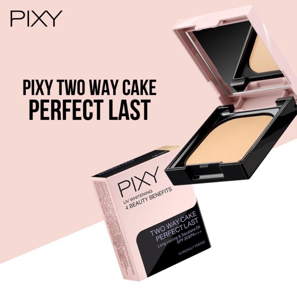 PIXY two way cake perfect last spf 30 pa+++ / bedak padat
