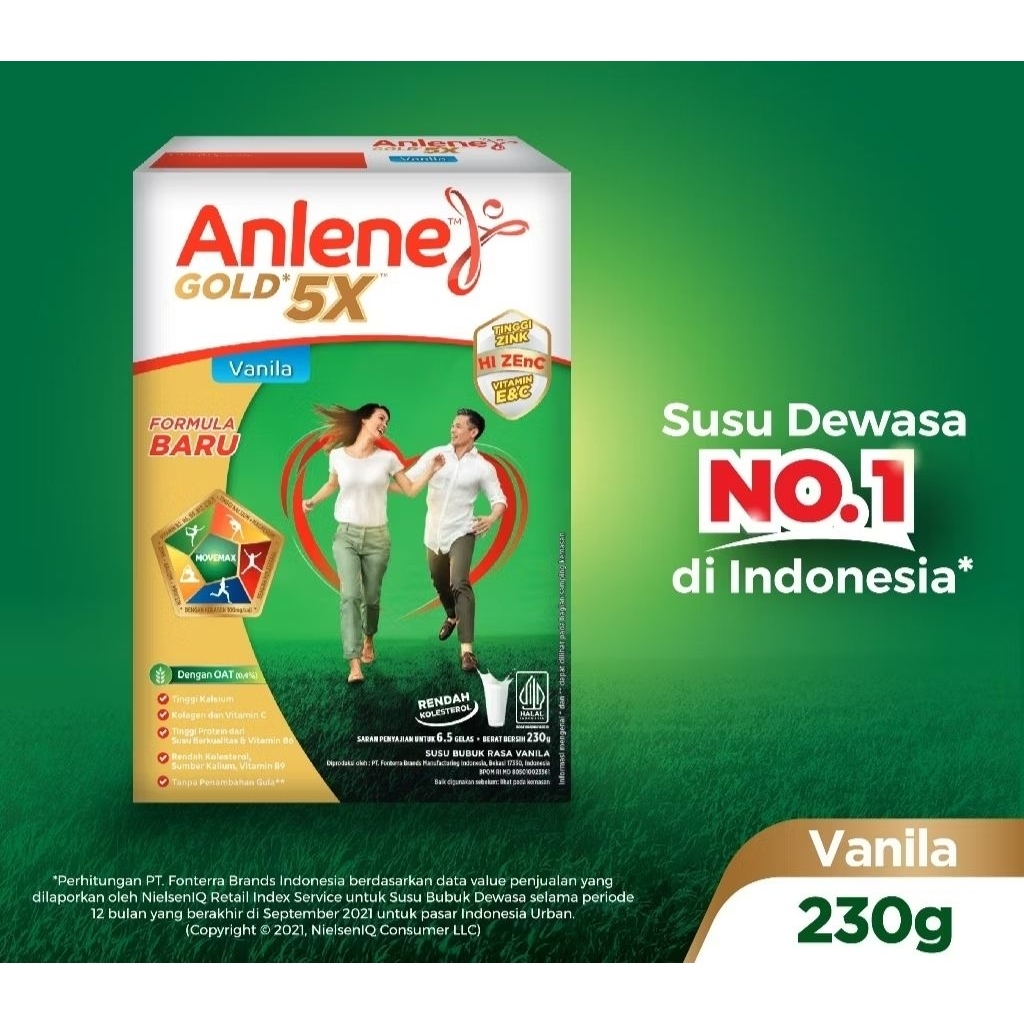 

Anlene Gold MP Vanilla 230g 1dus isi 24