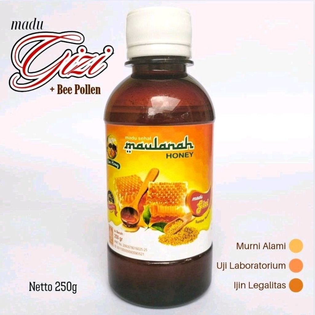 

MADU MURNI / MADU ASLI - MADU GIZI - MAULANAH HONEY 250 GRAM