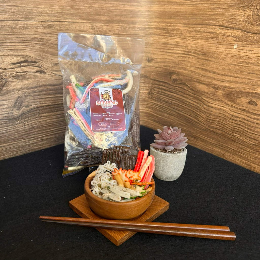 

KERUPUK SEBLAK KERING (SEBRING) - ORIGINAL DAUN JERUK 180 GRM