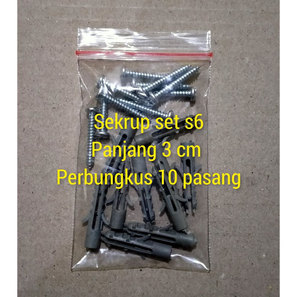 sekrup dinding tembok s 6