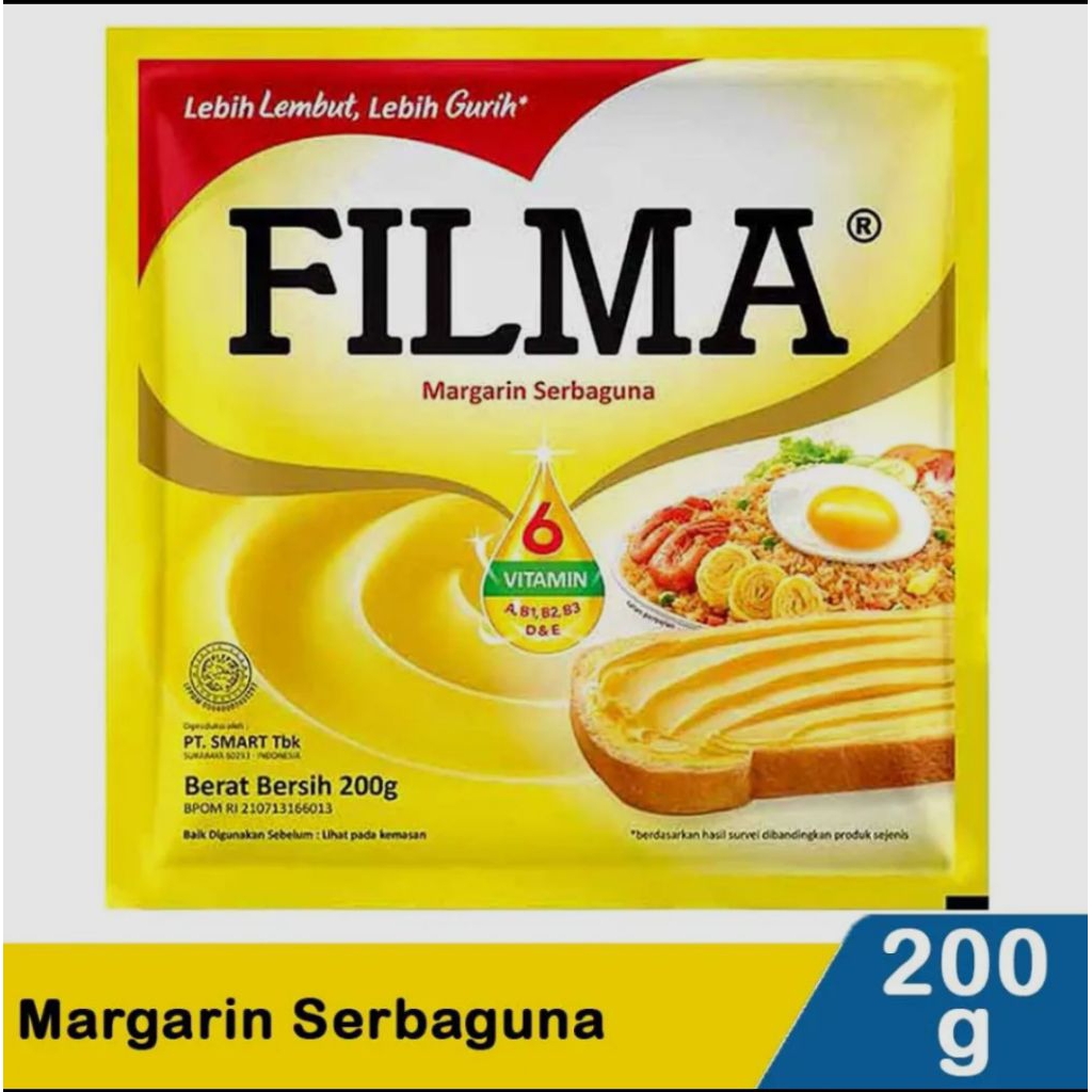 

Filma Margarine 200g – Margarin Serbaguna untuk Masak & Baking