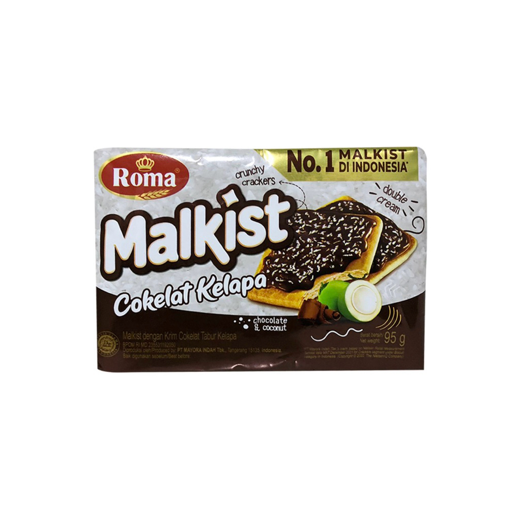 

Roma Malkist Crackers Cokelat Kelapa 95 gram