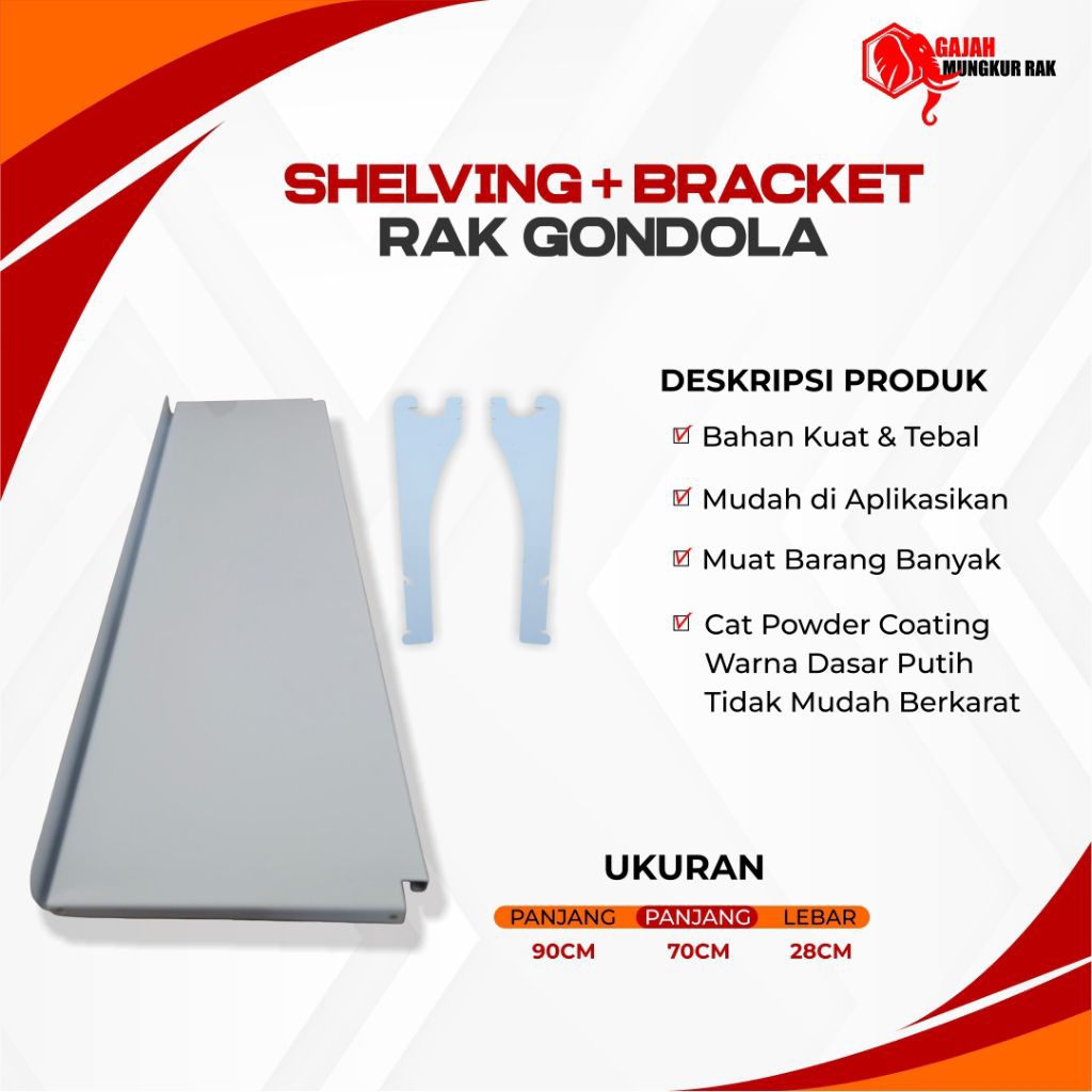 SHELVING AMBALAN RAK GONDOLA MINIMARKET