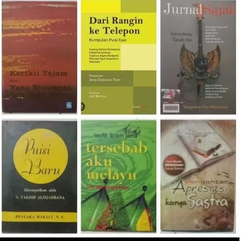 Majalah  Buku Novel Sastra Horison/Jurnal Sajak/Bahasa/Antologi Puisi/Drama/Kumcer Chairil/Sapardi D