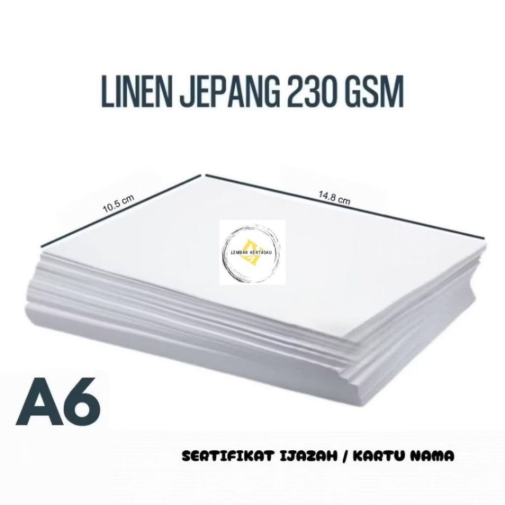 

Kertas Sertifikat Linen A6 isi 200 Lembar / Kertas Sertifikat A6 Linen