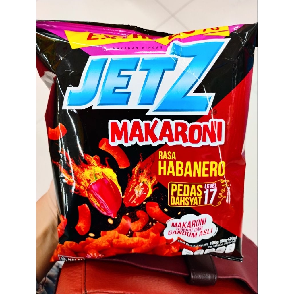 

Jetz Makaroni Rasa Harbanero Pedas Dahsyat Level 17 100Gr