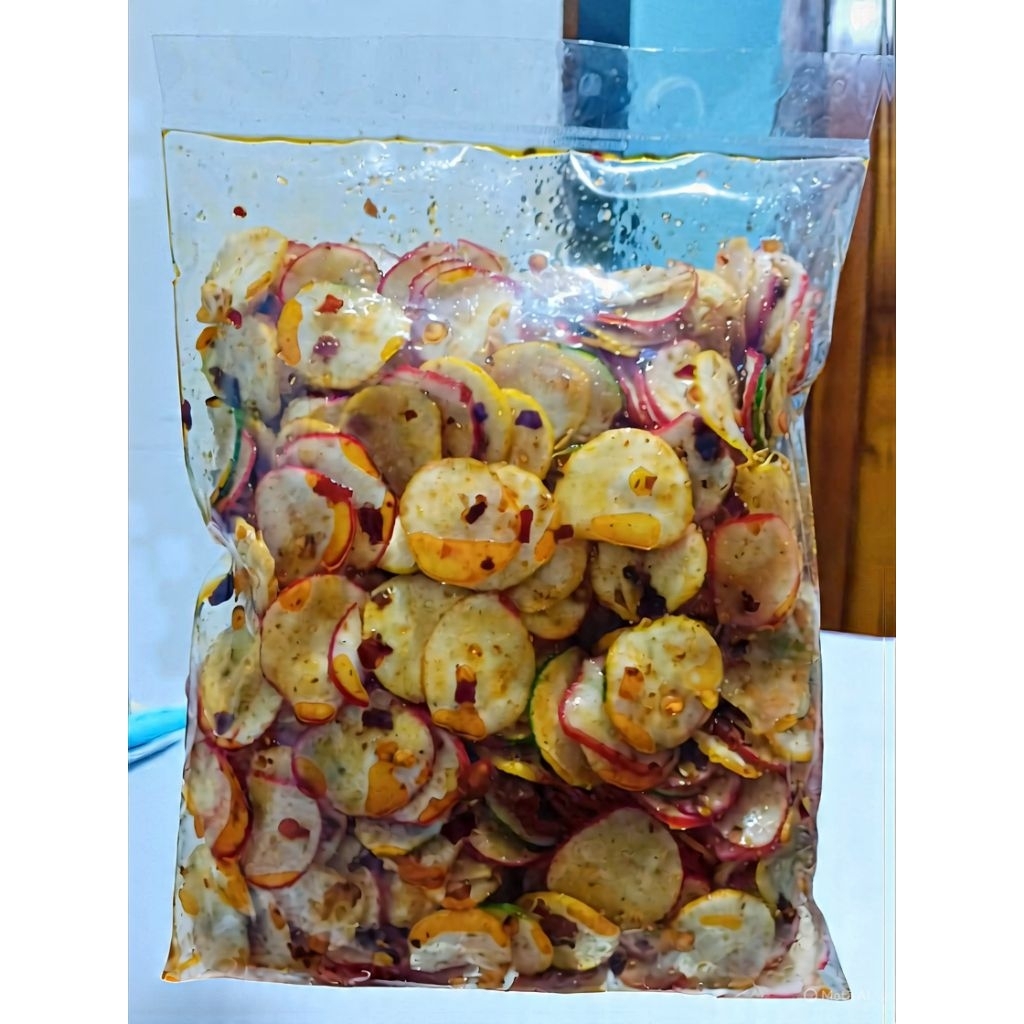 

seblak kemplang bawang bulat warna-warni isi250gr
