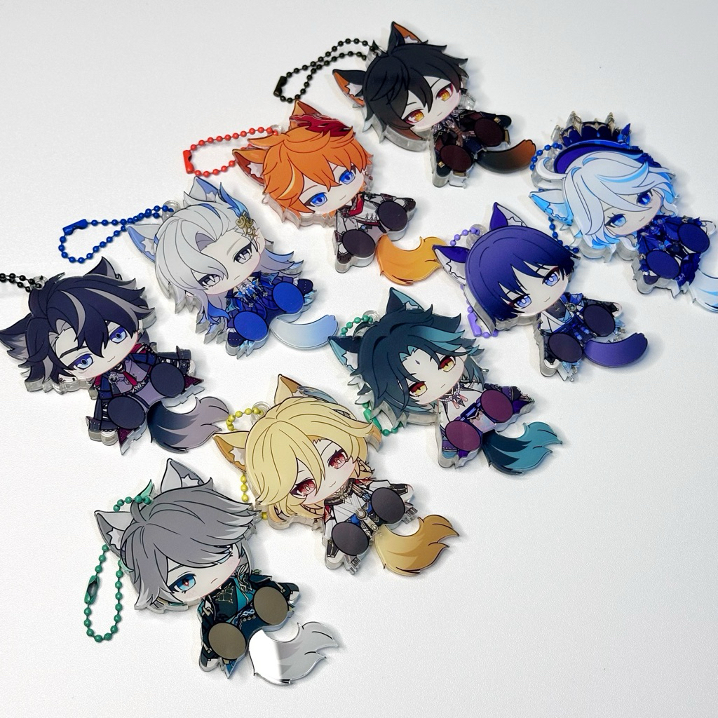 [Genshin Fanmerch] Ears & Tails Bouncing Keychain