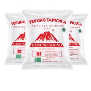 

GUNUNG AGUNG TEPUNG SAGU TAPIOKA 500GR / TEPUNG SAGU GUNUNG AGUNG 500GR