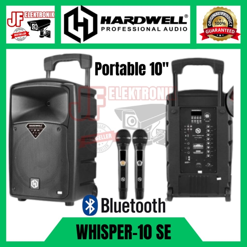 Speaker Portable HARDWELL WHISPER 10SE / 10 SE ORI Bluetooth 300 watt