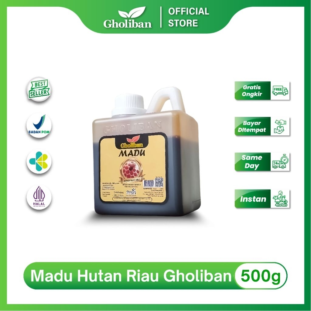 

Gholiban Madu Hutan Riau Akasia 500g Meningkatkan Daya Tahan Tubuh