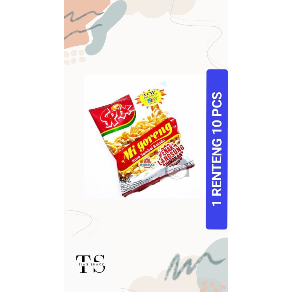 

Mie Spix 1 Renteng Isi 10 Pcs