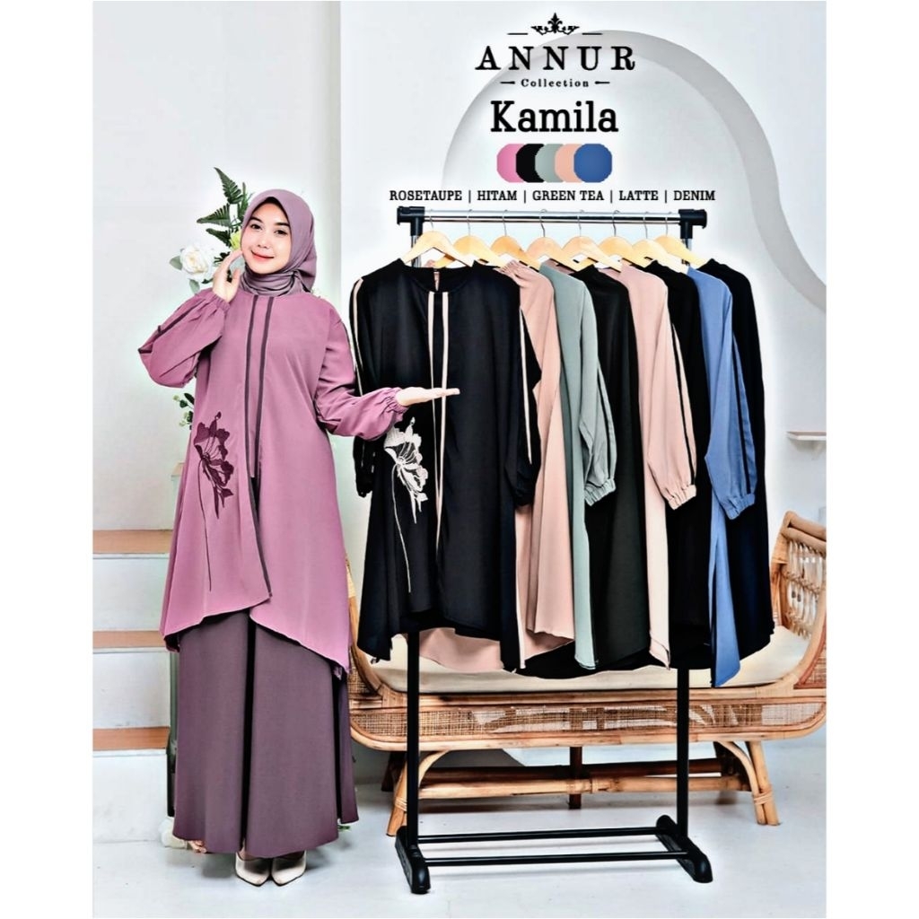 KAMILA SET ROK TUNIK ORI by ANNUR SETROKTERBARU REMAJA WANITA KEKINIAN | #bestseller