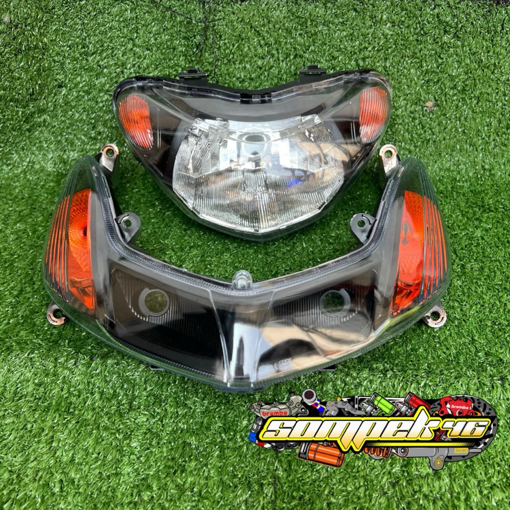 REFLEKTOR PAKET MIO SMILE CUSTOM HITAM BENING OREN REFLEKTOR LAMPU DEPAN MIO SMILE PLUS SEN MIO SMIL