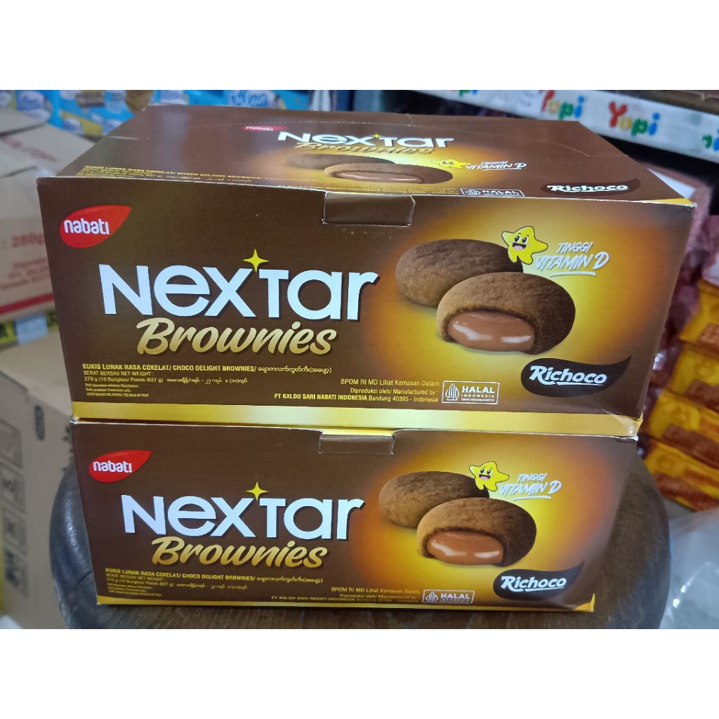 

Nextar Brownies Coklat 1 Box isi 10 pcs × 34 gr Nextar Nabati Murah