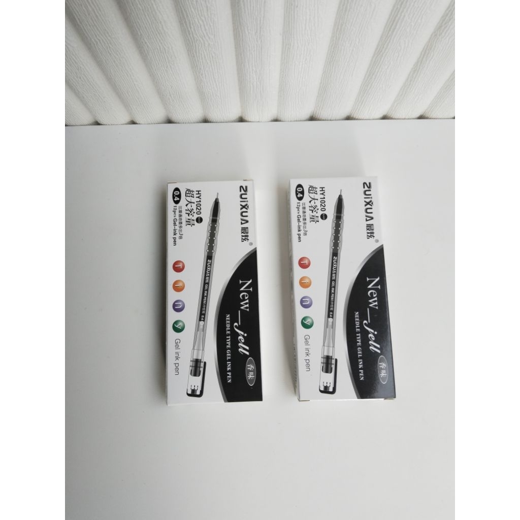 

Bolpoin ZUIXUA New_jell Hitam Gel Ink Pen 0.4mm HY1020/ 12pcs