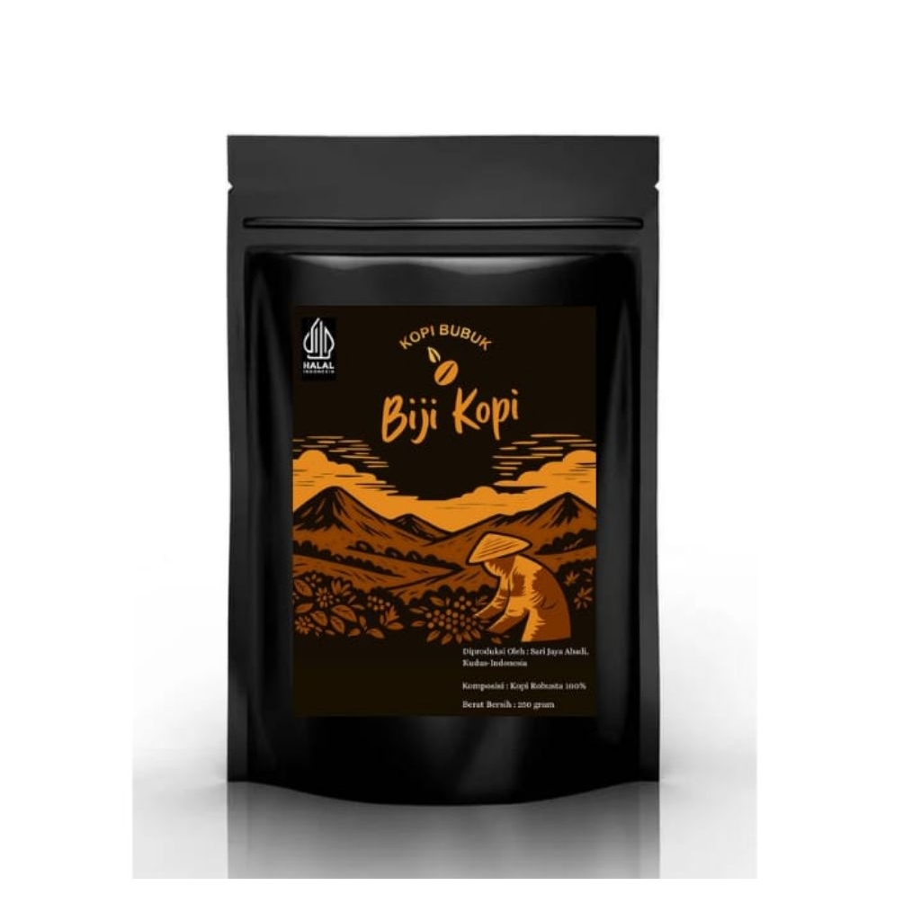 

BIJI KOPI Kopi Bubuk 100% Kopi Robusta Murni 250 gram