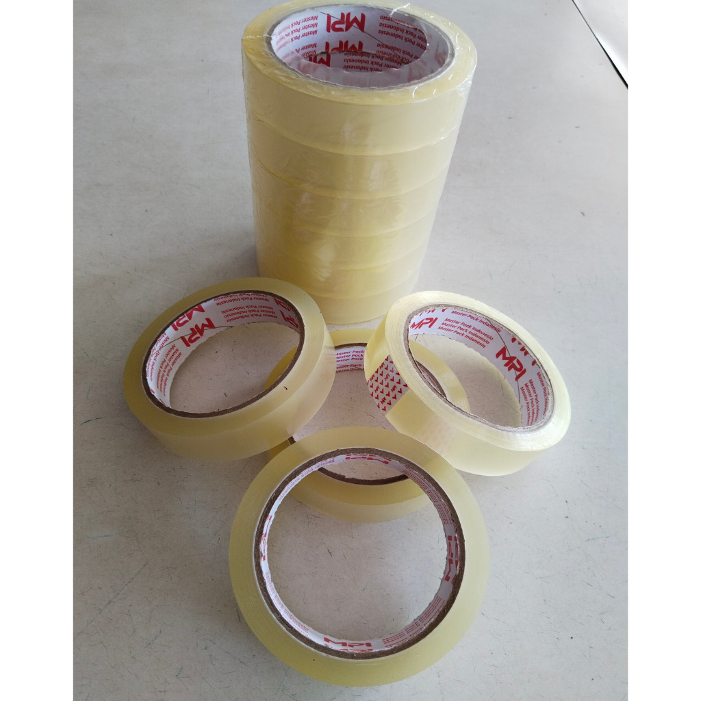 

Lakban Isolasi / Selotip Bening 24mm x72 Meter MPI Berkualitas