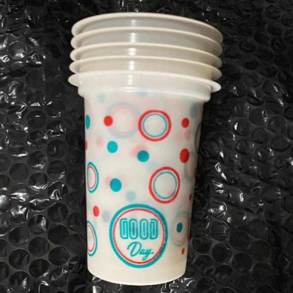 [50pcs] Gelas Es Buah Polkadot / Bola Bola / Gelas Plastik Emoji