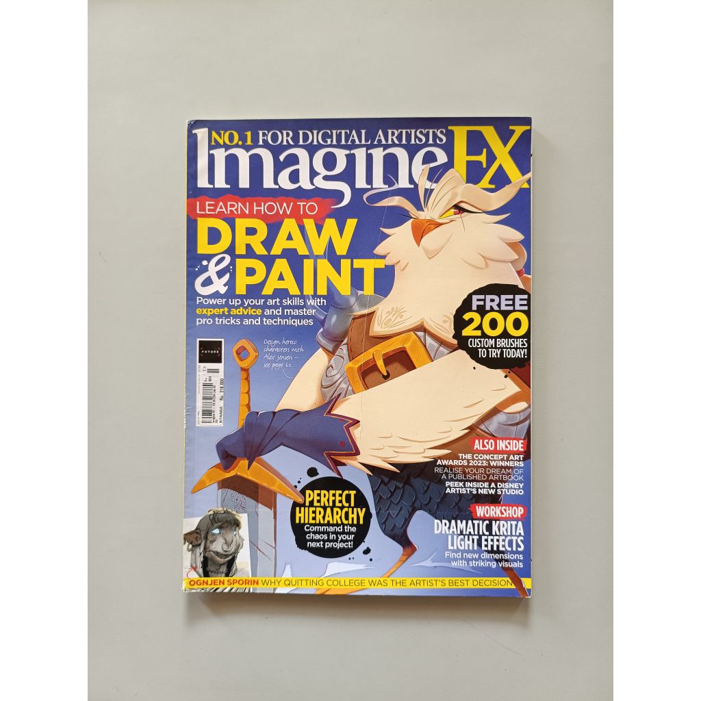 MAJALAH IMAGINE FX UK N234/ JAN 2024  LEARN HOW TO DRAW & PAINT