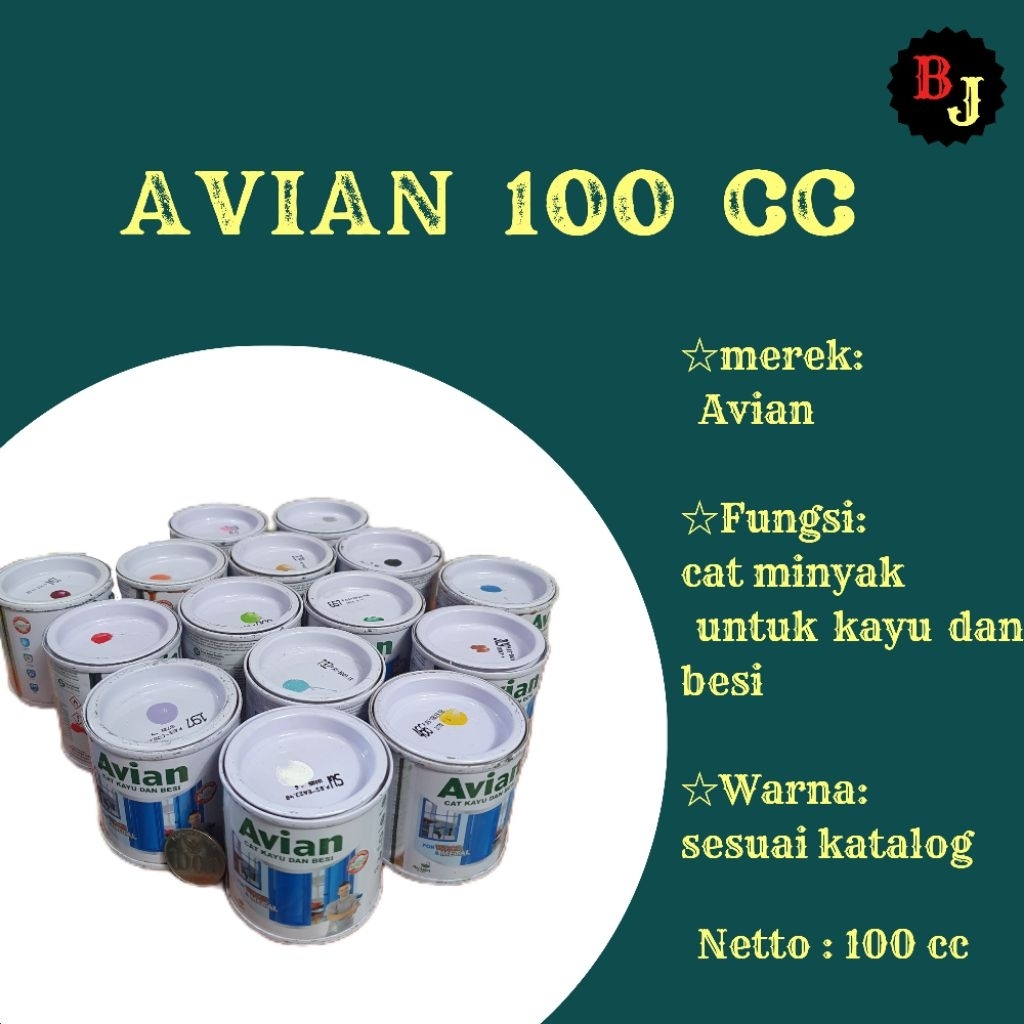 

avian 100cc / cat minyak kayu & besi