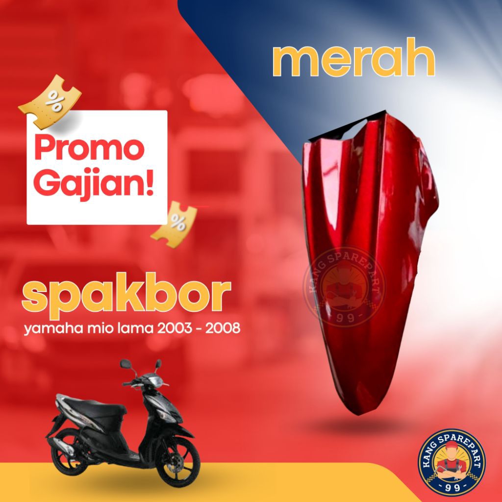 SPAKBOR DEPAN MIO LAMA 2003 - 2008 BODY MOTOR SPAKBOR MIO SPAKBOR MOTOR ONDERDIL OTOMOTIF