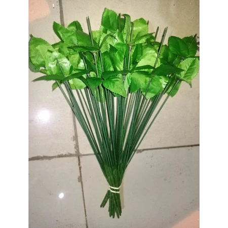 Tangkai bunga mawar cabang 7 / Tangkai Bunga Kawat Artificial Hias / Tangkai Bunga Palsu / 1 lusin