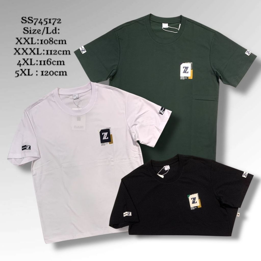 T-Shirt Big Size Pria Dewasa | T-shirt Import | Kaos Pria Jumbo