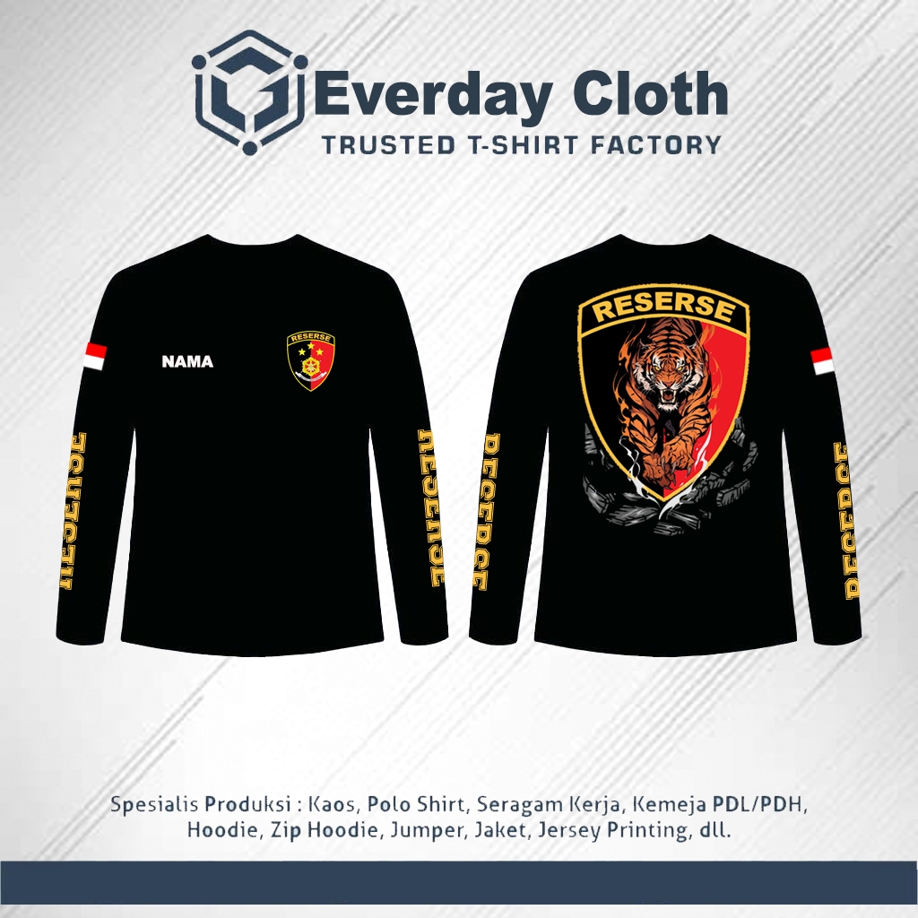 KAOS POLISI RESERSE TERBARU - T-SHIRT PRIA LOGO RESERSE KEREN