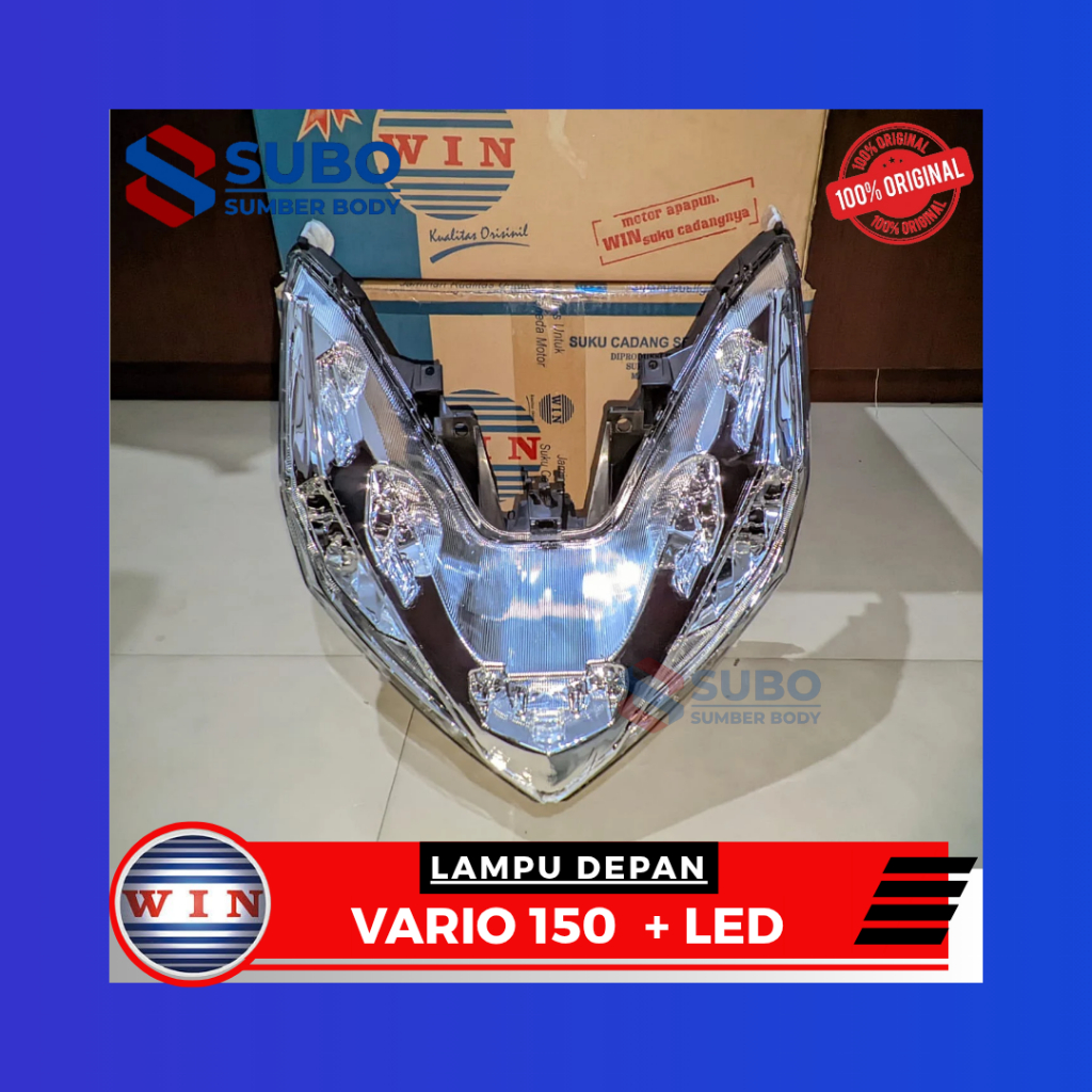 WIN Reflektor Lampu Depan Vario 150 + LED Harga Termurah