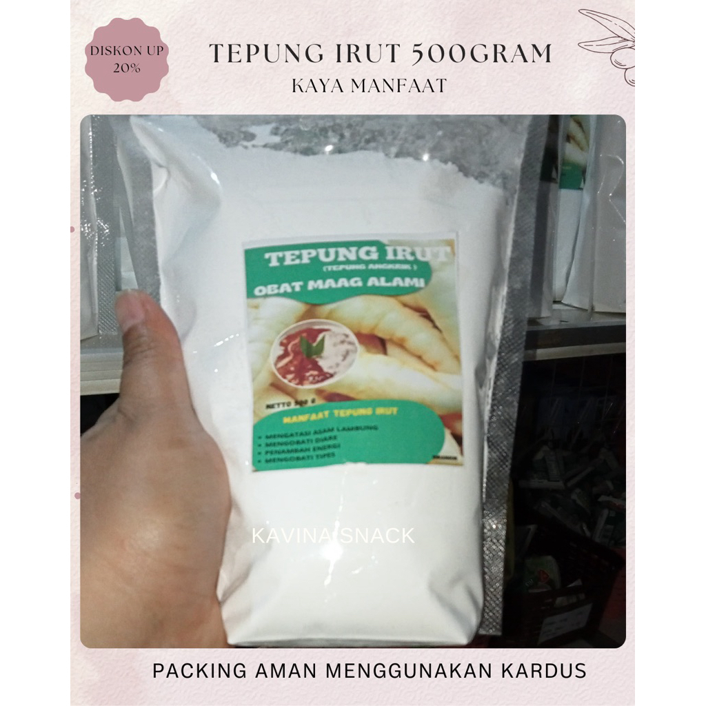 

Tepung Irut kaya manfaat 500g (free kardus)