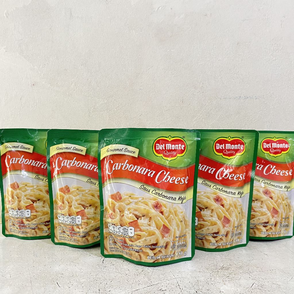 

Delmonte carbonara cheese sauce 180 gram | saus carbonara keju